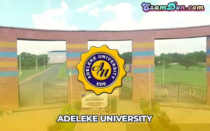 Adeleke University Post UTME Form