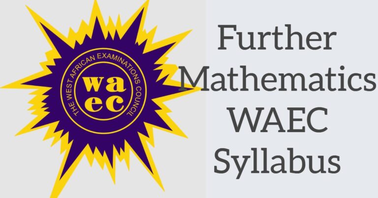 Further Mathematics Syllabus For WAEC 2024