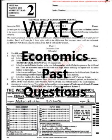 WASSCE Economics Past Questions